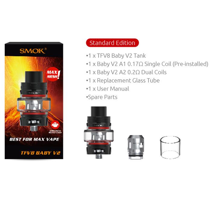 smok vape tfv mini v2 tank 1.0ML Empty Rechargeable Disposable Weed Pen main image 1