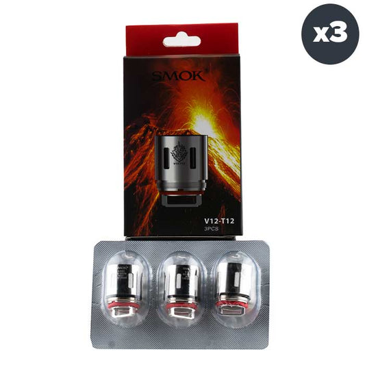Smok TFV12 V12-T12 Atomizer Heads (Pack of 3) - x 3
