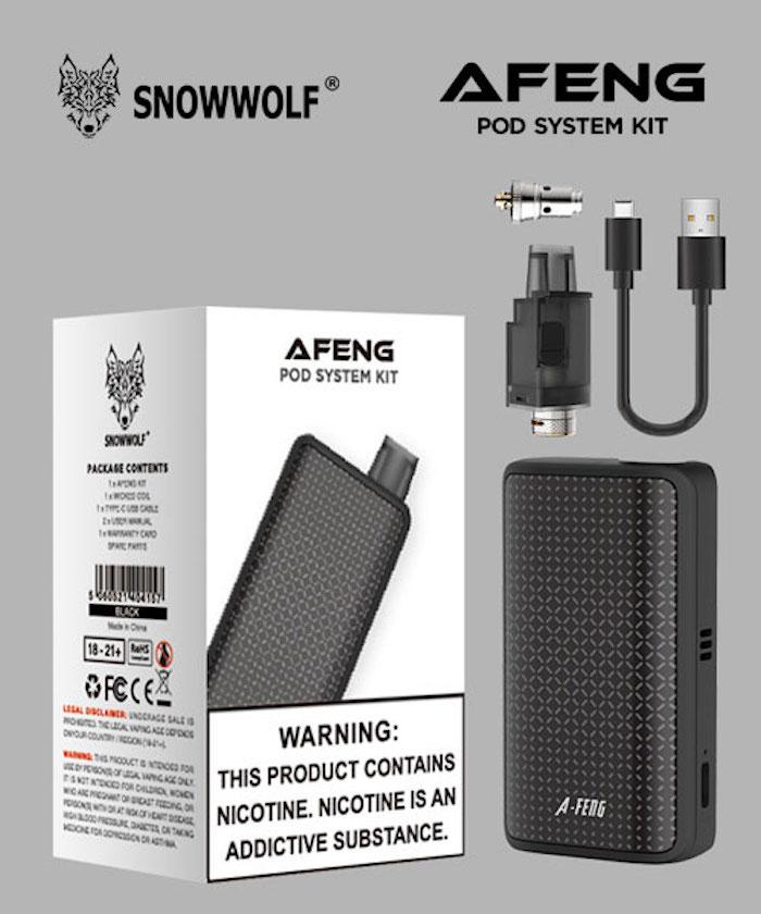 Snowwolf AFeng 18650 Pod Kit - Contents