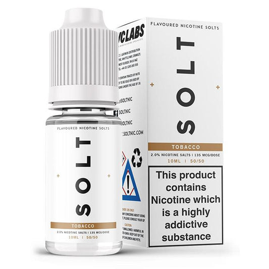 Solt E-liquids - Tobacco 10ml Nicotine Salt E-Liquid