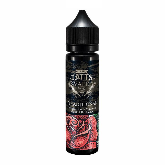 Tatts Vape 50ml Short Fill E-Liquid - Traditional
