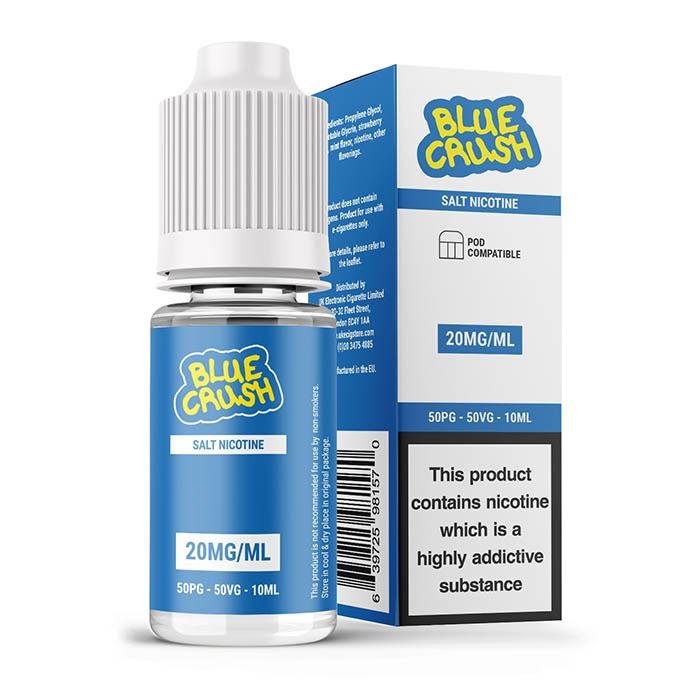 UK ECIG STORE Salt Nicotine Blue Crush 10ml E-Liquid - 20mg Salt Nic