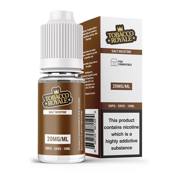 UK ECIG STORE Salt Nicotine Tobacco Royale 10ml E-Liquid - 20mg Salt Nic