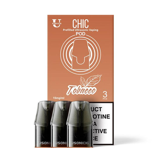 Usonicig - Chic Tobacco Replacement Pods - Pack Of 3 - 15mg