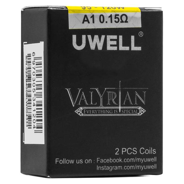 Uwell Valyrian Replacement Coils 0.15 ohm - packaging