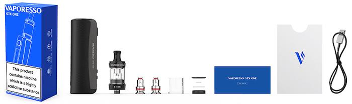 Vaporesso GTX One Vape Kit - Contents