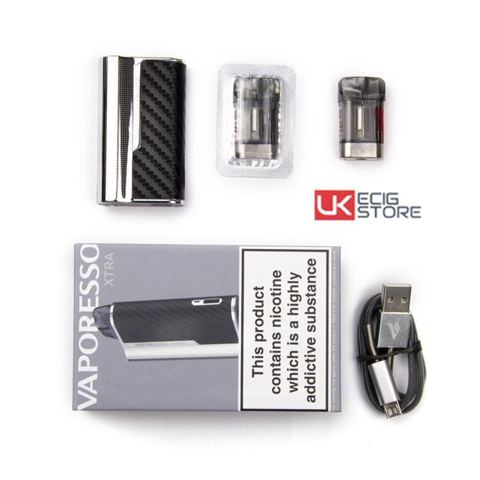 Vaporesso – Xtra Vape Pod Kit - Packaging and Contents