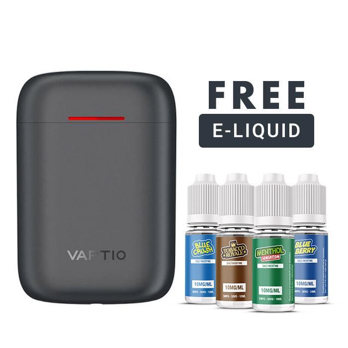 Vaptio Airgo Pod Kit With Free Nicotine Salt E-Liquid