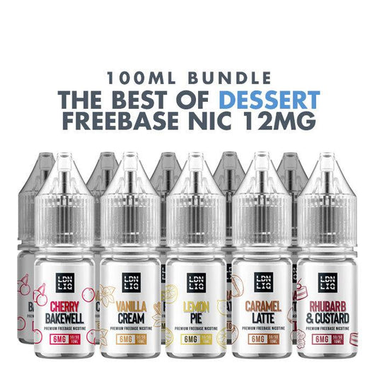 Best Dessert E-Liquids 10 x 10ml Bundle - 12mg