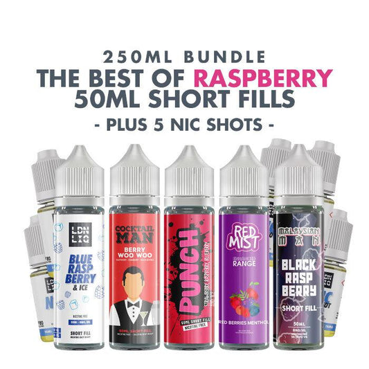 Best of Raspberry E-Liquids Juice Pack - 250ml Bundle