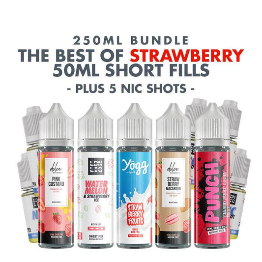 Best of Strawberry E-Liquids Juice Pack - 250ml Bundle