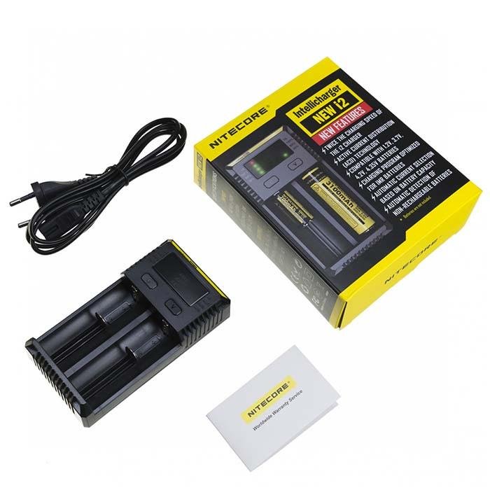 Nitecore i2 Battery Charger Box Contents