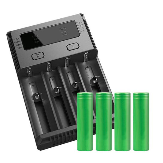 Nitecore Intellicharger i4 Charger and Battery Bundle