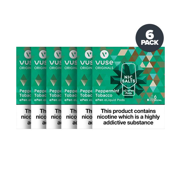 Vuse ePen Nic Salt Pods 6 Pack - Peppermint Tobacco