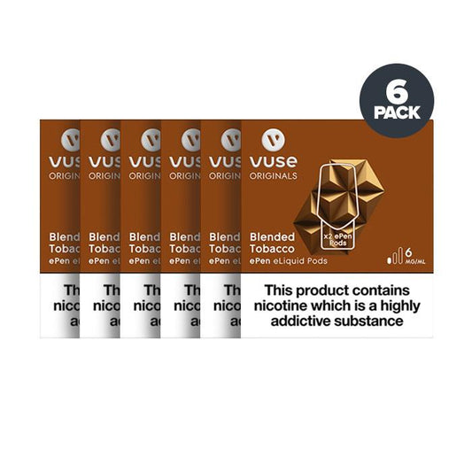 Vuse ePen Pre-filled Pods 6 Pack - Blended Tobacco