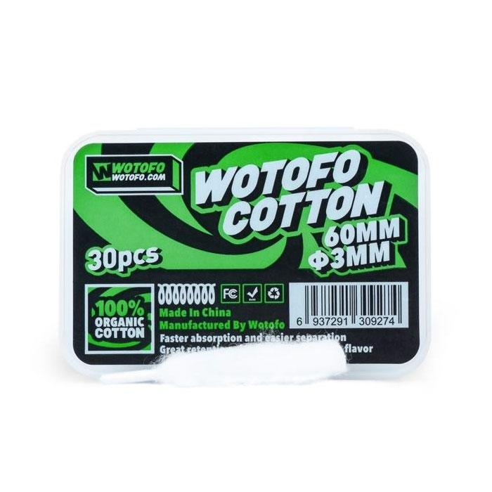 Wotofo 3mm Agleted cotton wick - Pack of 30